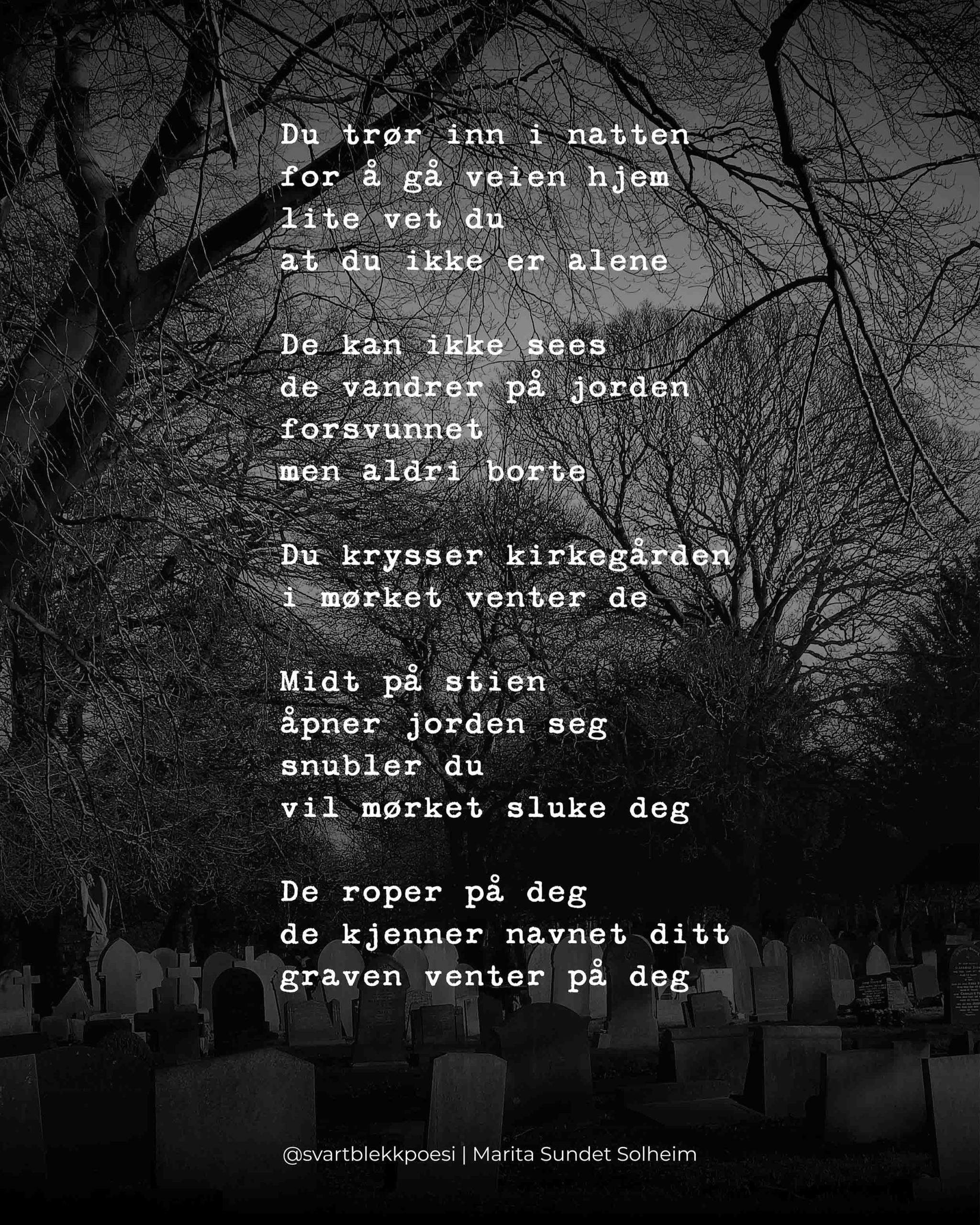 I mørket venter de - Svart Blekk Poesi