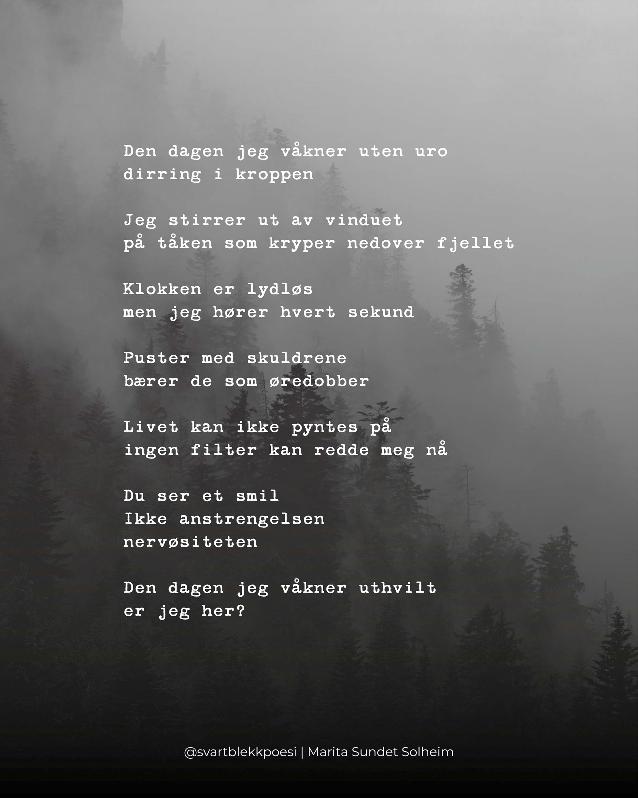 Lengsel dikt - svart blekk poesi