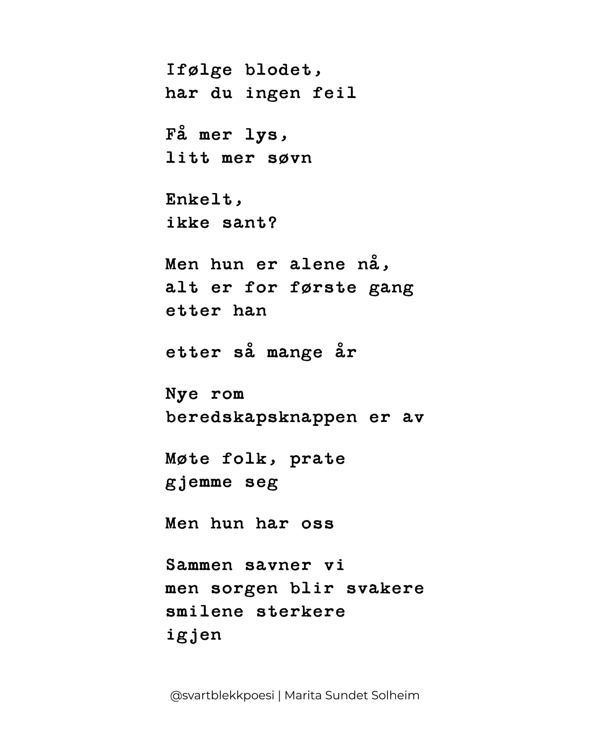 Livsmot dikt - svart blekk poesi