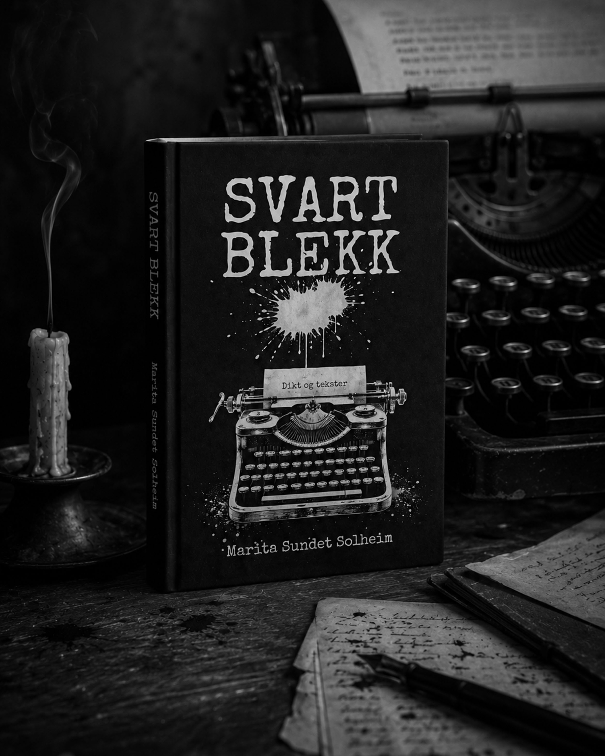 svart blekk bokbilde